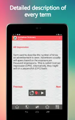 Journalism Dictionary android App screenshot 3