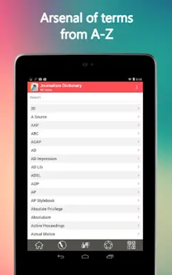 Journalism Dictionary android App screenshot 4